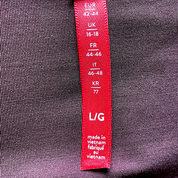 NWOT Spanx Leggings Womens Large Burgundy Red Faux Patent Leather 20301R Ruby - Picture 6 of 9